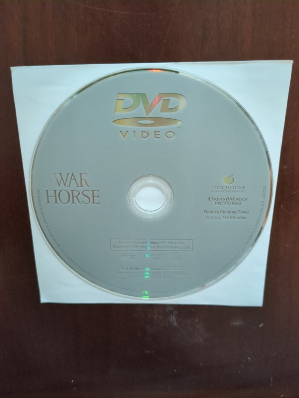 War Horse (DVD, 2011) disc only